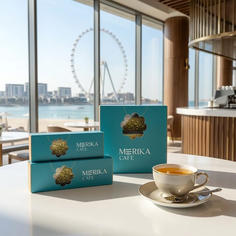 packaging design for merikas cofe in dubai خدمات طراحی بسته بندی packaging design for merika's cofe in dubai