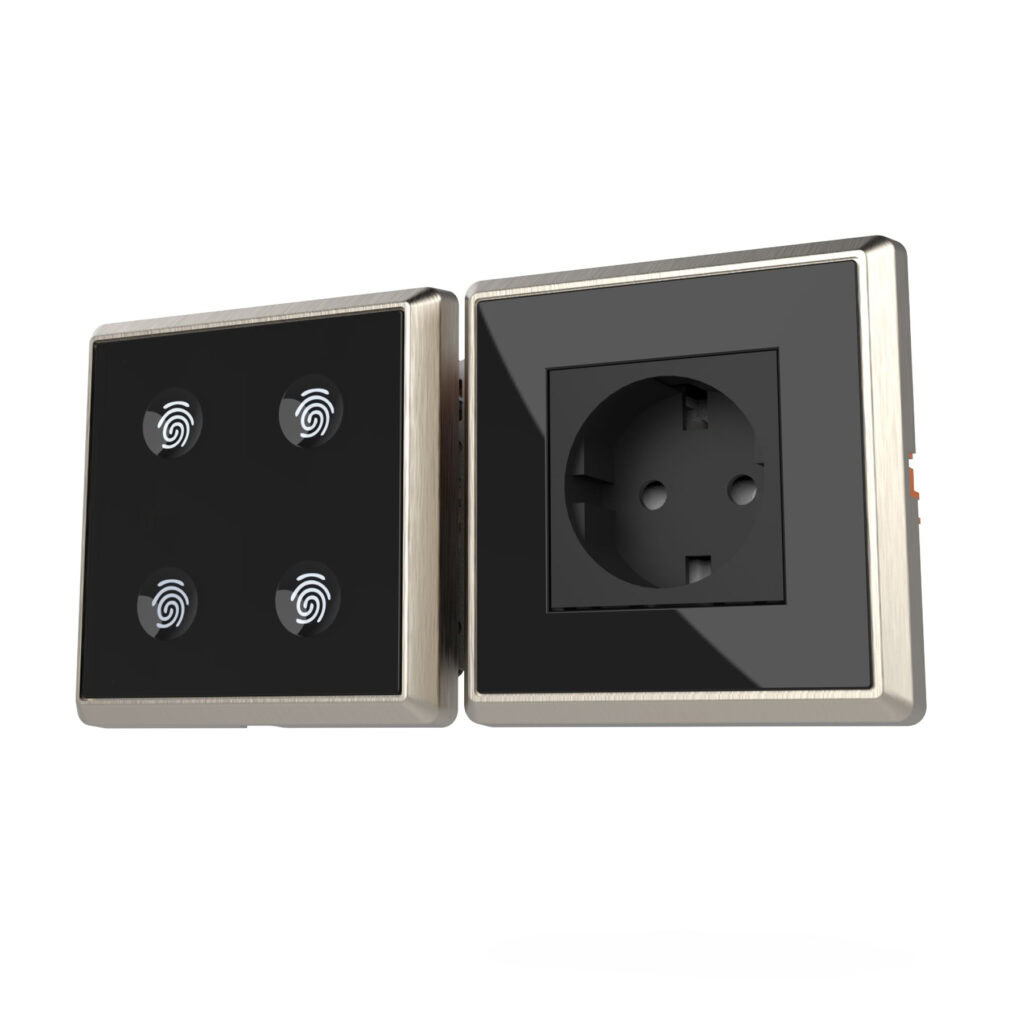 طراحی کلید و پریز تاچ ساختمانی