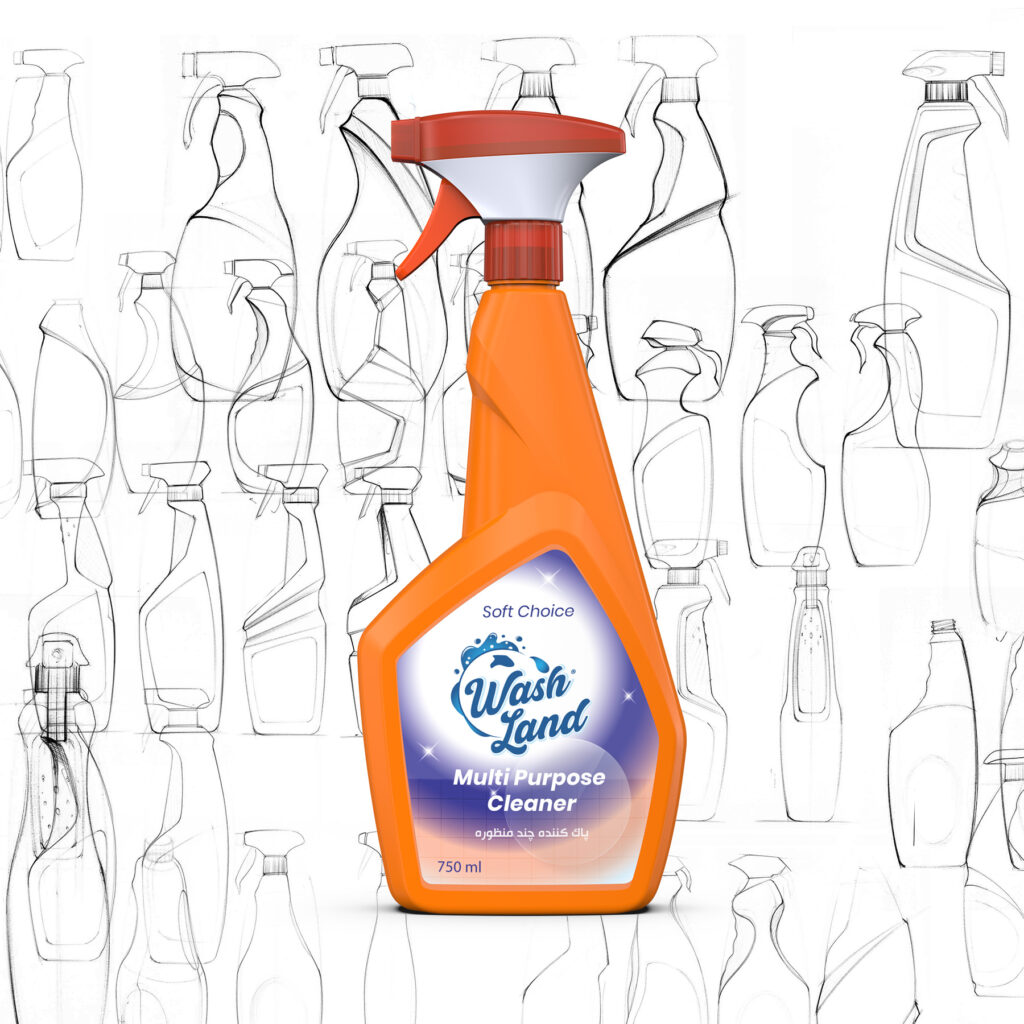 طراحی و مدلسازی سه بعدی بطری پلاستیکی بسته بندی