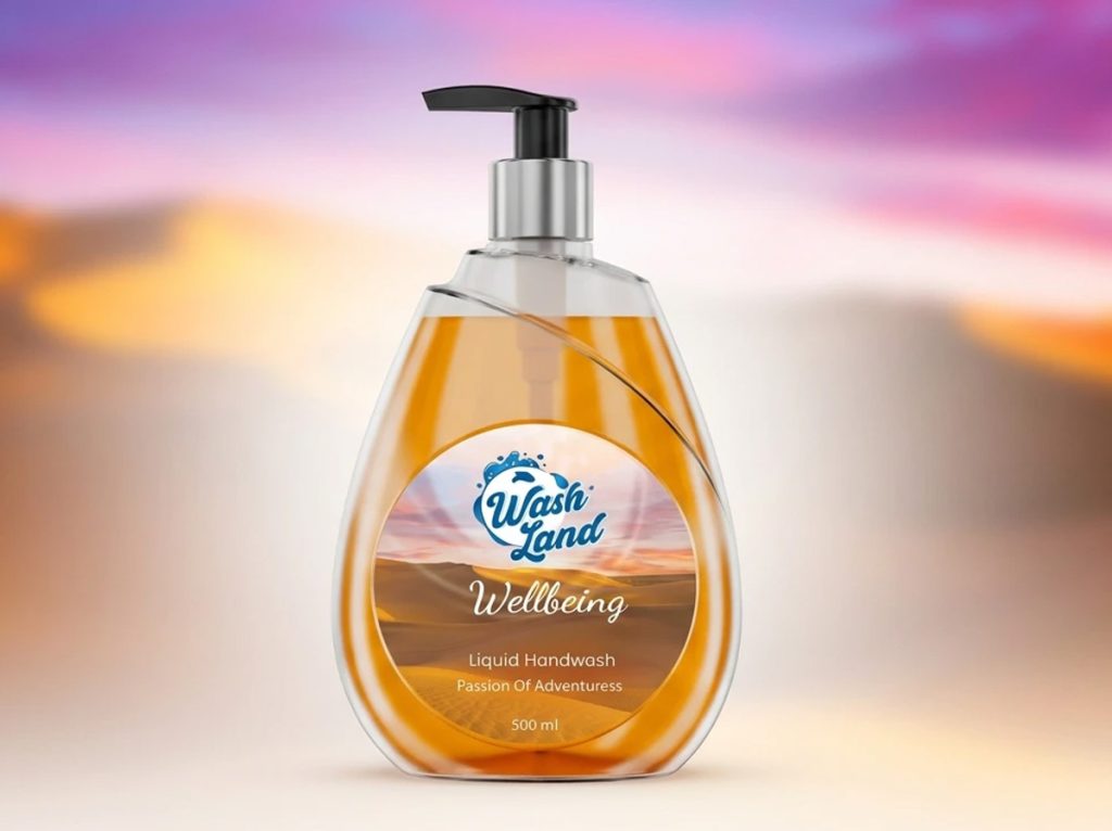طراحی بسته بندی مایع دستشویی